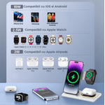 Laptop, Telefoane si Tablete - Telefoane mobile si accesorii - Accesorii Telefoane - Incarcatoare telefoane - Incarcator wireless fast charger, Omega, A80, Alb - Infinity.ro