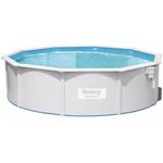 Jucarii, Copii si Bebe - Jucarii si jocuri - Jucarii de exterior - Piscine copii - Piscina cu cadru metalic, panouri pvc si pompa de filtrare bestway hydrium  4.60m x 1.20m, 56384 - Infinity.ro