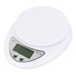 Electronice si Electrocasnice - Electrocasnice bucatarie - Mixere, tocatoare & roboti de bucatarie - Cantare de bucatarie - Cantar Electronic de Bucatarie MRG MB05, 5 kg, Portabil, Digital, PCS, Alb - Infinity.ro