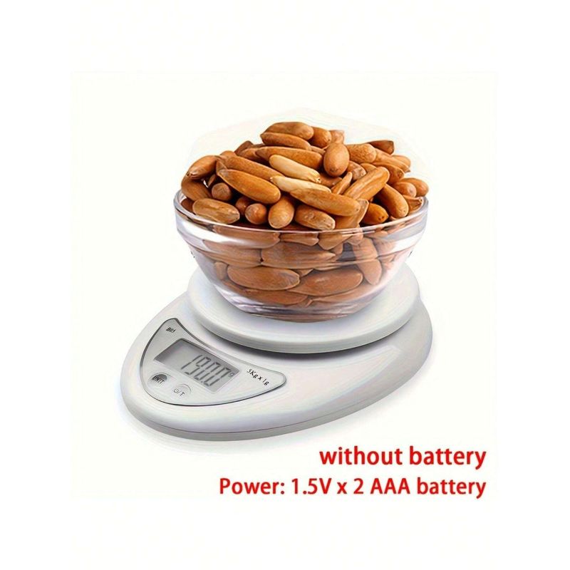 Electronice si Electrocasnice - Electrocasnice bucatarie - Mixere, tocatoare & roboti de bucatarie - Cantare de bucatarie - Cantar Electronic de Bucatarie MRG MB05, 5 kg, Portabil, Digital, PCS, Alb - Infinity.ro