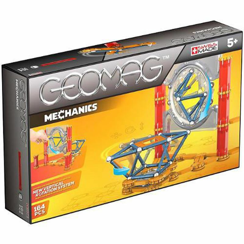 Jucarii, Copii si Bebe - Jucarii si jocuri - Seturi de constructie si cuburi - Seturi de constructie - Geomag set magnteic 164 piese mecanics, 724 - Infinity.ro