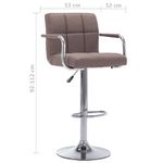 Casa si Gradina - Mobilier - Scaune si fotolii - Scaune - 283418  Bar Stool Taupe Fabric - Infinity.ro