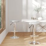 Casa si Gradina - Mobilier - Scaune si fotolii - Scaune - Scaune de bar, 2 buc., gri, piele ecologica - Infinity.ro