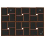 Market - Cadouri - Rame si albume foto - Rama foto colaj, maro inchis, 24 x foto (13x18 cm), MDF - Infinity.ro