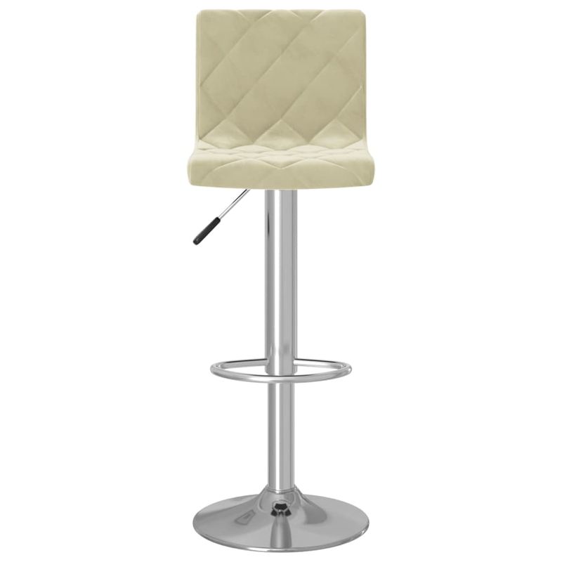 Casa si Gradina - Mobilier - Scaune si fotolii - Scaune - Scaune de bar, 2 buc., crem, catifea - Infinity.ro