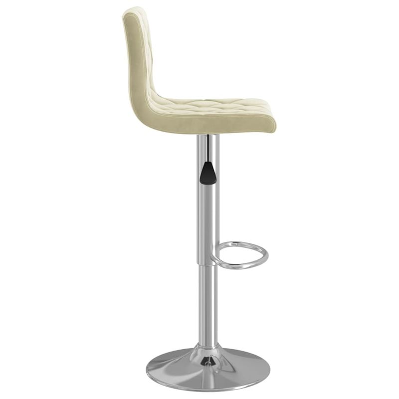 Casa si Gradina - Mobilier - Scaune si fotolii - Scaune - Scaune de bar, 2 buc., crem, catifea - Infinity.ro