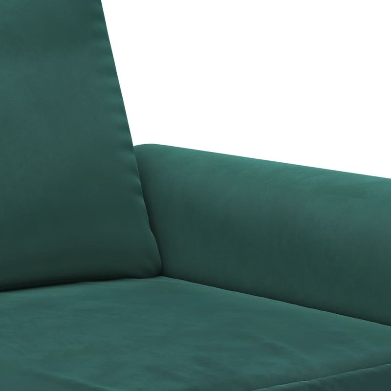 Casa si Gradina - Mobilier - Canapele si coltare - Canapele - Set canapea cu perne, 2 piese, verde inchis, catifea - Infinity.ro