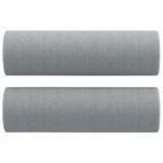 Casa si Gradina - Mobilier - Seturi de mobilier - Seturi living - Set de canapele cu perne, 3 piese, gri deschis, textil - Infinity.ro