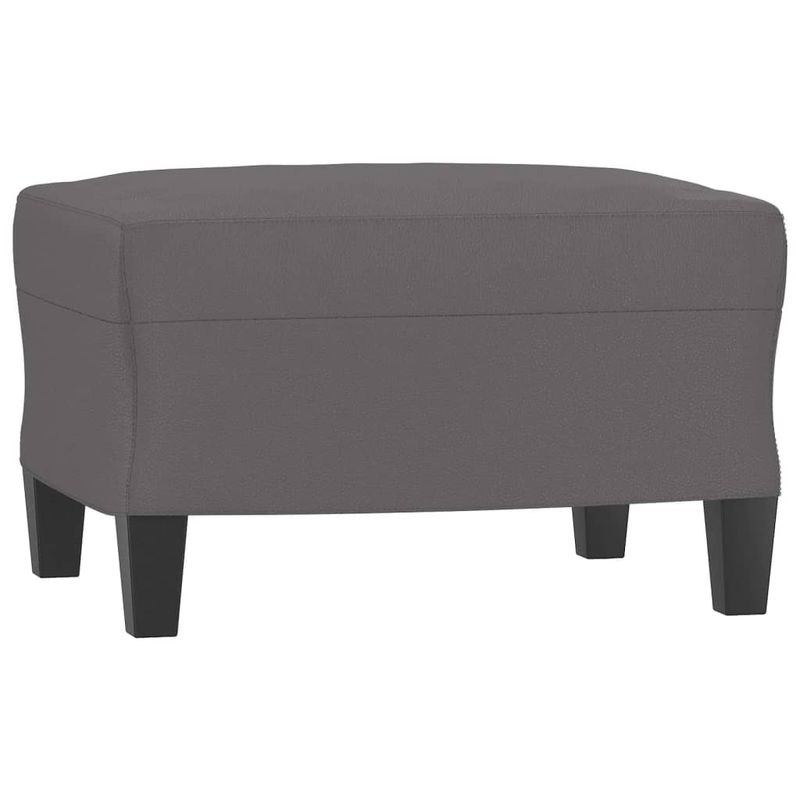 Casa si Gradina - Mobilier - Seturi de mobilier - Seturi living - Set de canapele cu perne, 3 piese, gri, piele ecologica - Infinity.ro