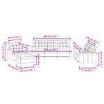 Casa si Gradina - Mobilier - Seturi de mobilier - Seturi living - Set de canapele cu perne, 4 piese, gri taupe, textil - Infinity.ro