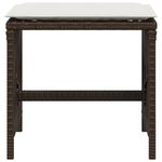 Casa si Gradina - Gradina si terasa - Mobilier exterior - Scaune si sezlonguri gradina - Scaune de gradina cu perne, 4 buc., maro 41x41x36 cm poliratan - Infinity.ro