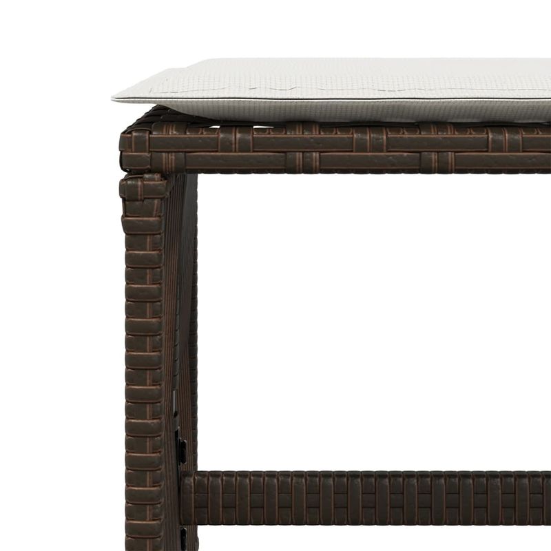 Casa si Gradina - Gradina si terasa - Mobilier exterior - Scaune si sezlonguri gradina - Scaune de gradina cu perne, 4 buc., maro 41x41x36 cm poliratan - Infinity.ro