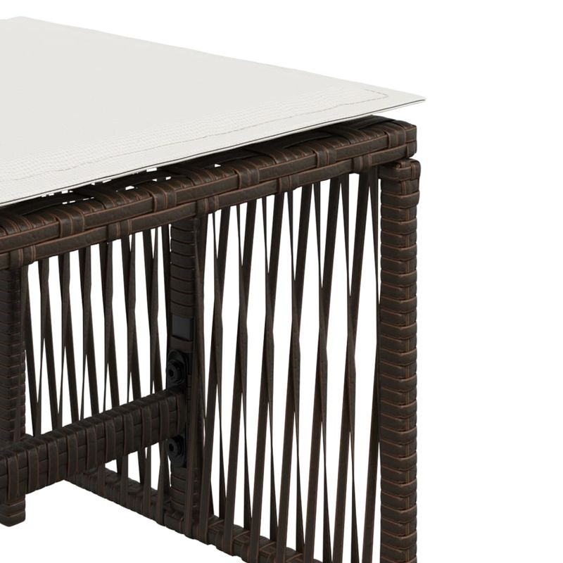 Casa si Gradina - Gradina si terasa - Mobilier exterior - Scaune si sezlonguri gradina - Scaune de gradina cu perne, 4 buc., maro 41x41x36 cm poliratan - Infinity.ro
