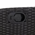 Casa si Gradina - Gradina si terasa - Mobilier exterior - Seturi mobila gradina - Set mobilier de gradina cu perne, 7 piese, negru, poliratan - Infinity.ro