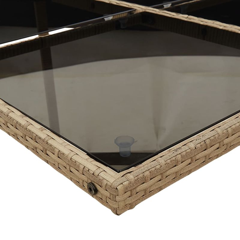 Casa si Gradina - Gradina si terasa - Mobilier exterior - Seturi mobila gradina - Set mobilier de gradina cu perne, 13 piese, bej, poliratan - Infinity.ro