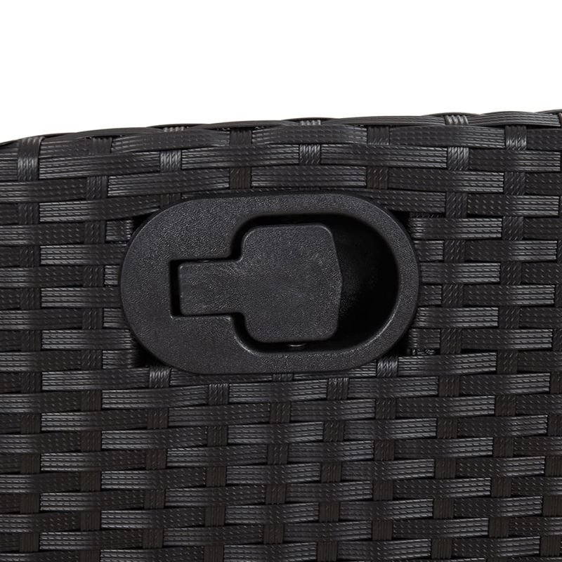 Casa si Gradina - Gradina si terasa - Mobilier exterior - Seturi mobila gradina - Set mobilier de gradina cu perne, 5 piese, negru, poliratan - Infinity.ro