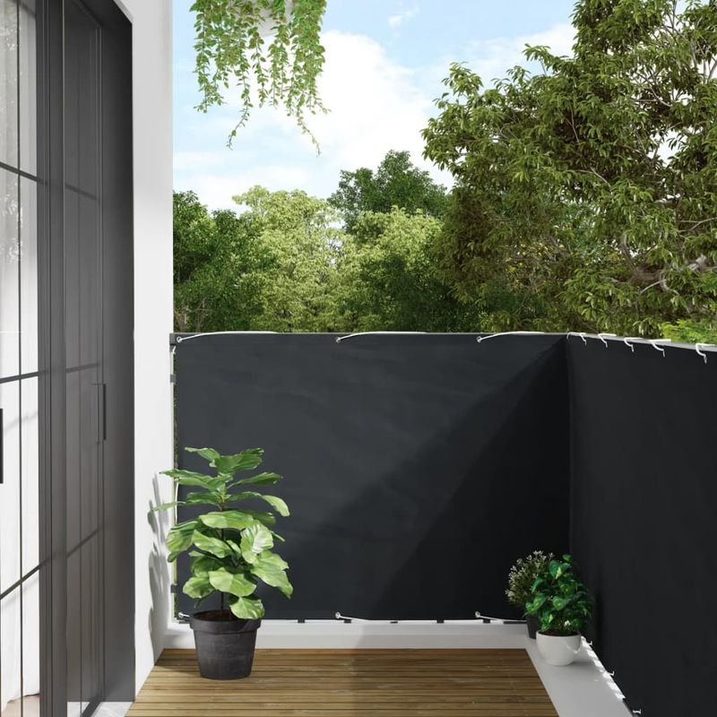 Casa si Gradina - Gradina si terasa - Garduri, panouri si accesorii - Paravan de gradina, antracit, 300x120 cm, PVC - Infinity.ro
