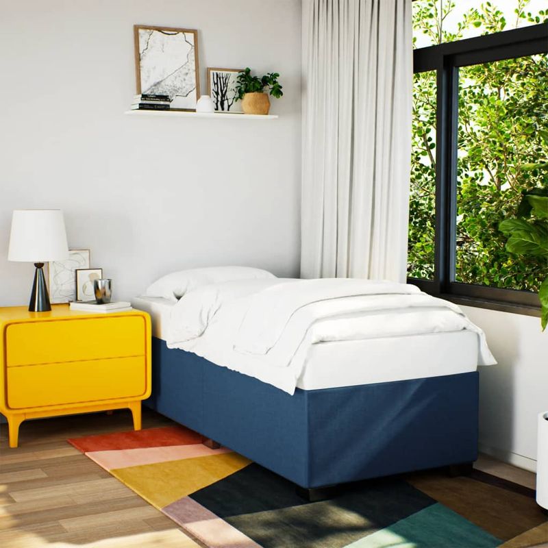 Casa si Gradina - Mobilier - Paturi si accesorii - Paturi - Cadru de pat, albastru, 80x200 cm, material textil - Infinity.ro