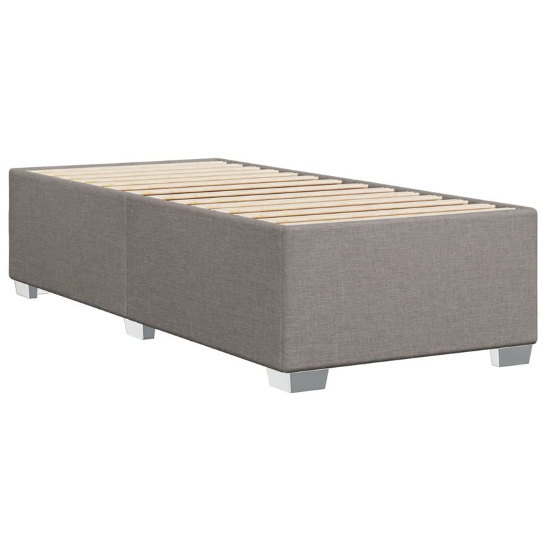 Casa si Gradina - Mobilier - Paturi si accesorii - Paturi - Cadru de pat, gri taupe, 100 x 200 cm, material textil - Infinity.ro
