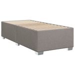 Casa si Gradina - Mobilier - Paturi si accesorii - Paturi - Pat box spring cu saltea, gri taupe, 90x200 cm, textil - Infinity.ro
