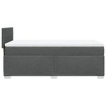 Casa si Gradina - Mobilier - Paturi si accesorii - Paturi - Pat box spring cu saltea, gri inchis, 80x200 cm, textil - Infinity.ro