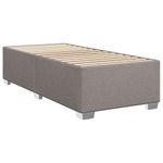 Casa si Gradina - Mobilier - Paturi si accesorii - Paturi - Pat box spring cu saltea, gri taupe, 90x200 cm, textil - Infinity.ro