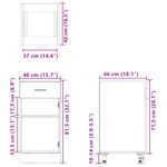 Casa si Gradina - Mobilier - Comode si corpuri - Corpuri bucatarie - Dulap inferior cu sertar, stejar Sonoma, 40 x 46 x 81,5 cm, PAL - Infinity.ro