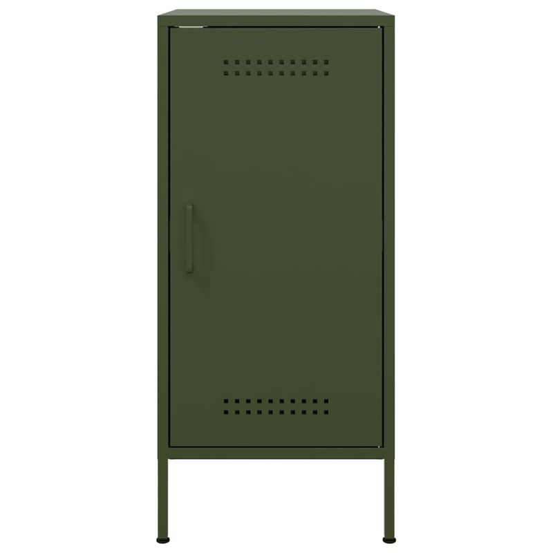 Casa si Gradina - Mobilier - Comode si corpuri - Comode - Dulapuri 2 buc. verde masliniu 36x39x79 cm otel laminat la rece - Infinity.ro