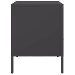 Casa si Gradina - Mobilier - Comode si corpuri - Noptiere - Noptiera, negru, 36x39x50,5 cm, otel laminat la rece - Infinity.ro