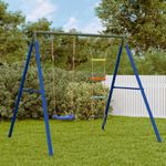 Jucarii, Copii si Bebe - Jucarii si jocuri - Jucarii de exterior - Spatii de joaca si accesorii - Set leagan de exterior, cu leagan și scara, albastru - Infinity.ro