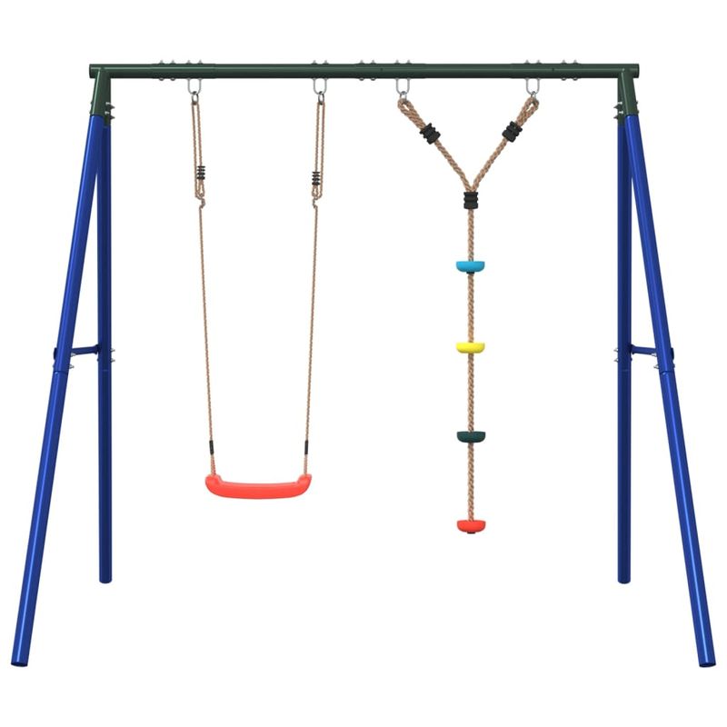 Jucarii, Copii si Bebe - Jucarii si jocuri - Jucarii de exterior - Spatii de joaca si accesorii - Set leagan de exterior, cu leagan și leagan cu disc, roșu - Infinity.ro