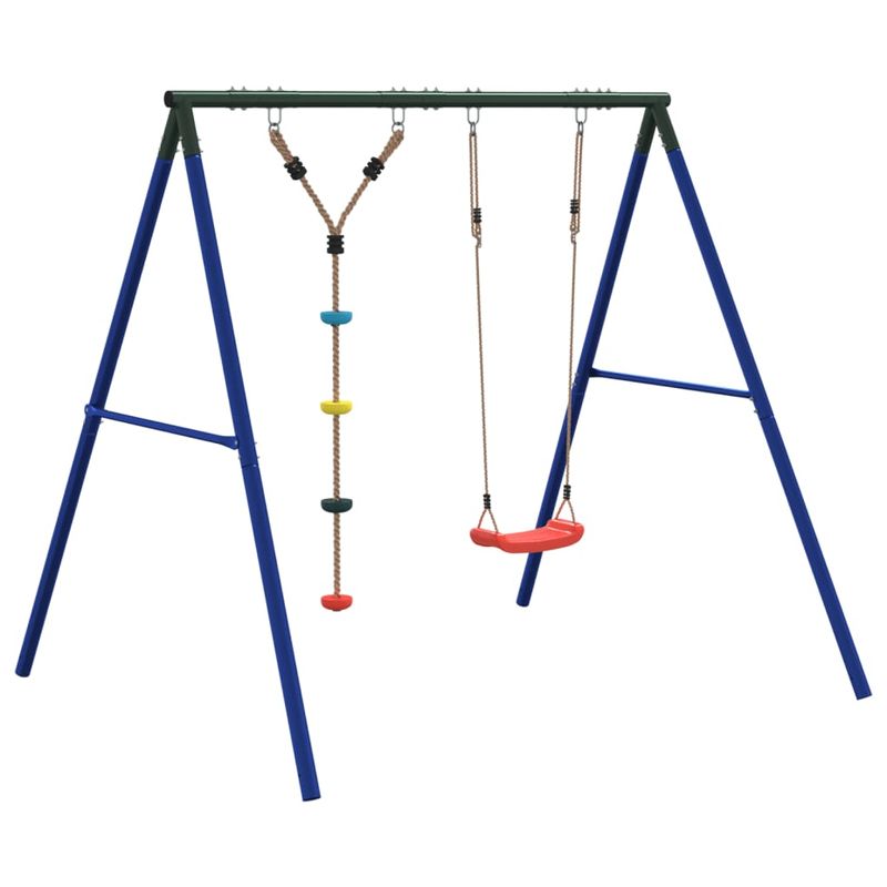 Jucarii, Copii si Bebe - Jucarii si jocuri - Jucarii de exterior - Spatii de joaca si accesorii - Set leagan de exterior, cu leagan și leagan cu disc, roșu - Infinity.ro