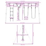 Jucarii, Copii si Bebe - Jucarii si jocuri - Jucarii de exterior - Spatii de joaca si accesorii - Set leagan de exterior, cu leagane, scara și leagan cu disc, albastru - Infinity.ro