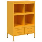 Casa si Gradina - Mobilier - Comode si corpuri - Corpuri bucatarie - Dulap inalt, galben mustar, 68x39x101,5cm, otel laminat la rece - Infinity.ro