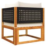 Casa si Gradina - Gradina si terasa - Mobilier exterior - Seturi mobila gradina - Set canapele de gradina cu perne, 4 piese, lemn masiv de acacia - Infinity.ro