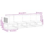 Casa si Gradina - Gradina si terasa - Mobilier exterior - Seturi mobila gradina - Set canapele de gradina cu perne, 4 piese, lemn masiv de acacia - Infinity.ro