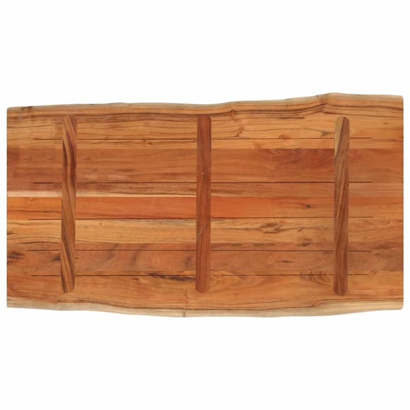 Casa si Gradina - Mobilier - Feronerie si accesorii mobila - Blat masa, 110x60x3,8cm, dreptunghiular lemn acacia margine vie - Infinity.ro