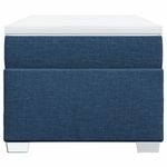 Casa si Gradina - Mobilier - Paturi si accesorii - Paturi - Pat box spring cu saltea, albastru, 90x200 cm, textil - Infinity.ro