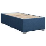 Casa si Gradina - Mobilier - Paturi si accesorii - Paturi - Pat box spring cu saltea, albastru, 90x200 cm, textil - Infinity.ro
