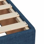 Casa si Gradina - Mobilier - Paturi si accesorii - Paturi - Pat box spring cu saltea, albastru, 90x200 cm, textil - Infinity.ro