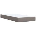 Casa si Gradina - Mobilier - Paturi si accesorii - Paturi - Pat box spring cu saltea, gri taupe, 80x200 cm, textil - Infinity.ro