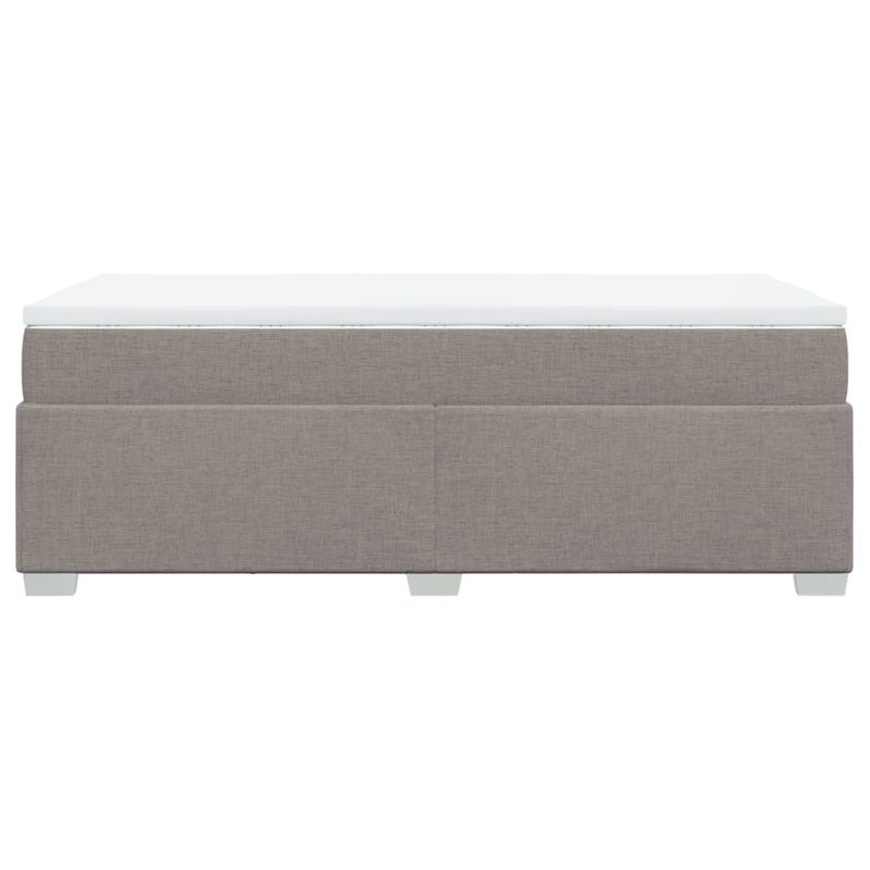 Casa si Gradina - Mobilier - Paturi si accesorii - Paturi - Pat box spring cu saltea, gri taupe, 80x200 cm, textil - Infinity.ro