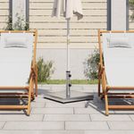 Casa si Gradina - Gradina si terasa - Umbrele si pavilioane - Umbrele - Suport umbrela pentru stalpi Ø32/38/48 mm, 28 kg, patrat - Infinity.ro