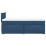 Casa si Gradina - Mobilier - Paturi si accesorii - Paturi - Pat box spring cu saltea, albastru, 80x200 cm, textil - Infinity.ro