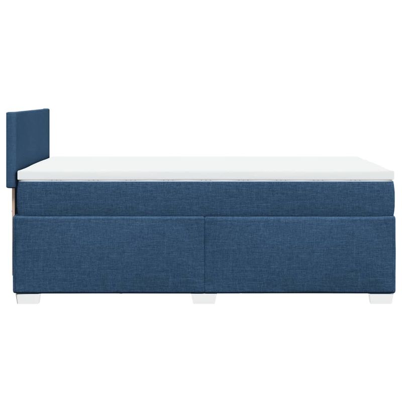 Casa si Gradina - Mobilier - Paturi si accesorii - Paturi - Pat box spring cu saltea, albastru, 80x200 cm, textil - Infinity.ro