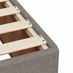 Casa si Gradina - Mobilier - Paturi si accesorii - Paturi - Pat box spring cu saltea, gri taupe, 90x190 cm, textil - Infinity.ro
