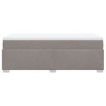 Casa si Gradina - Mobilier - Paturi si accesorii - Paturi - Pat box spring cu saltea, gri taupe, 90x190 cm, textil - Infinity.ro