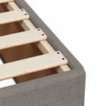 Casa si Gradina - Mobilier - Paturi si accesorii - Paturi - Pat box spring cu saltea, gri taupe, 90x190 cm, textil - Infinity.ro