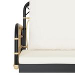 Casa si Gradina - Gradina si terasa - Mobilier exterior - Bancute de gradina - Banca de balansoar cu perne, 105x58x38 cm, poliratan si otel - Infinity.ro