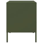 Casa si Gradina - Mobilier - Comode si corpuri - Noptiere - Noptiere 2 buc. verde maslina 36x39x50,5cm otel laminat la rece - Infinity.ro